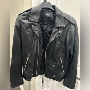 The Kooples Black Leather Jacket